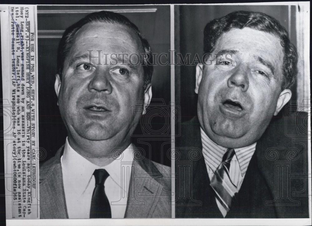 1965 Press Photo Huey Long Assassination Anniversary