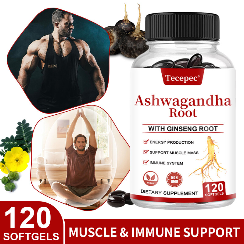 Ashwagandha Capsules - Enhances endurance and muscle strength, performance