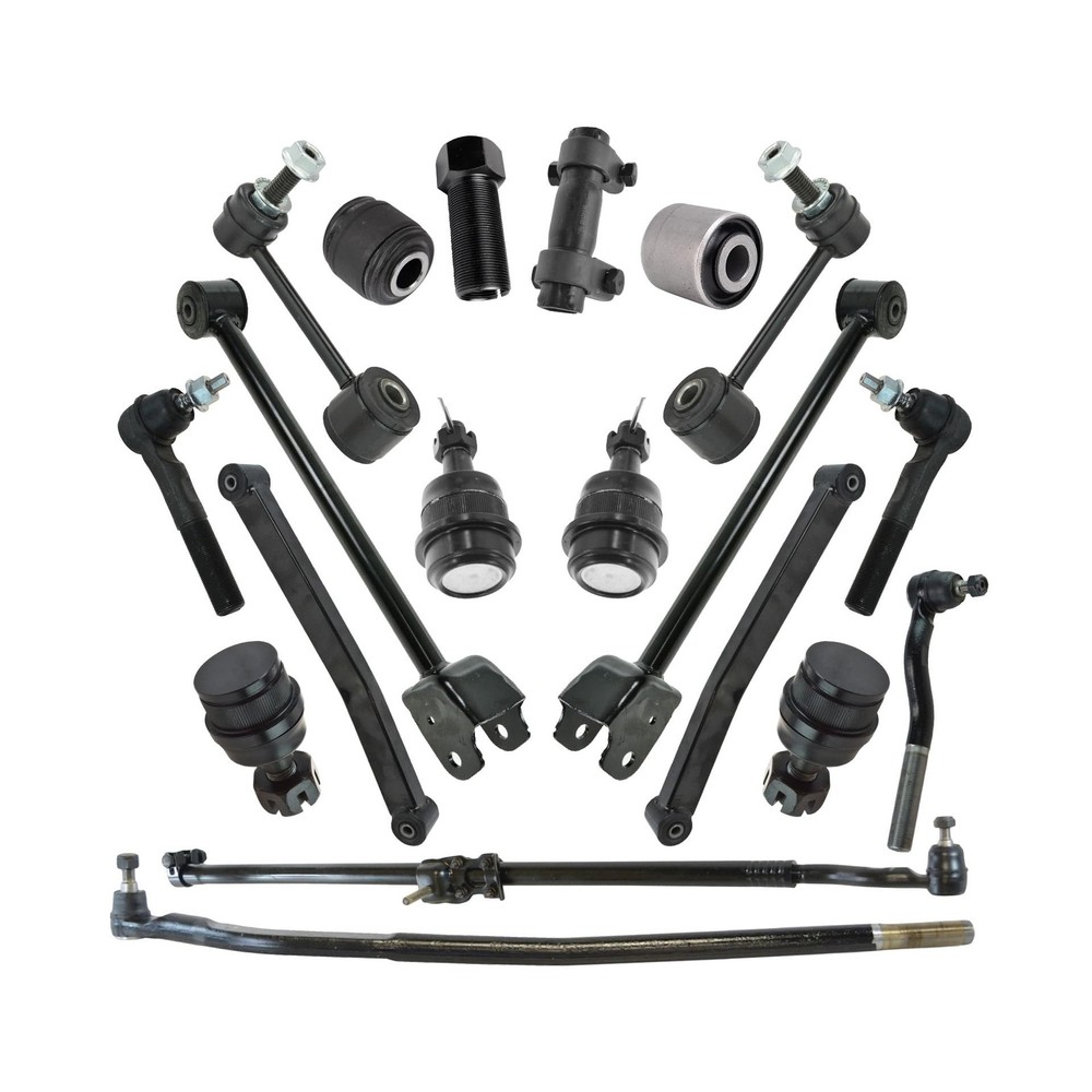 TRQ Front Steering & Suspension Kit Compatible with 2007-2017 Jeep Wrangler 2...