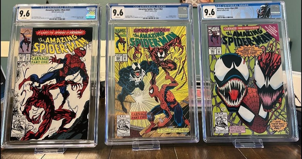 1992 Marvel Comics Amazing Spider-Man #361, 362, 363 CGC 9.6 🔥💯🔥