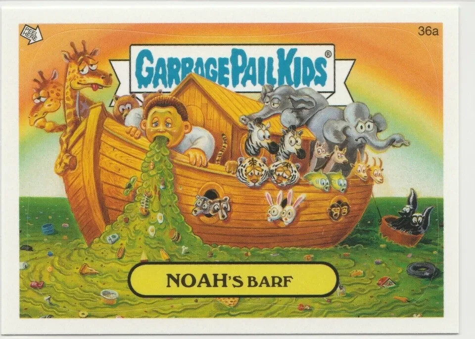 Noah's Barf Garbage Pail Kids GPK 2005 ANS4 Series 4 Card #36a