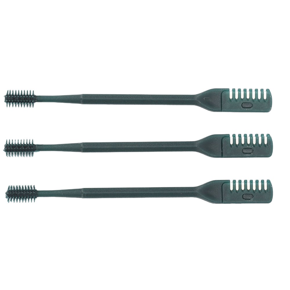 3pcs Dual Head Manual Nose Hair Clipper for Hygienic Grooming