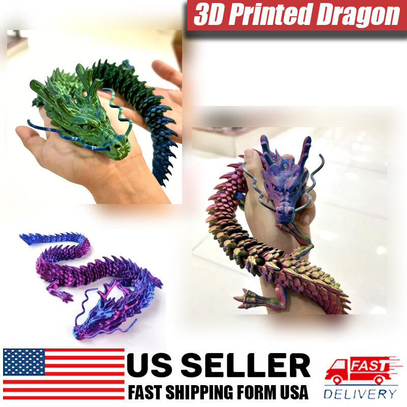 Big Dragon, 3D Printed Toys, Christmas Toys, Christmas Gifts, New Year Gifts-image