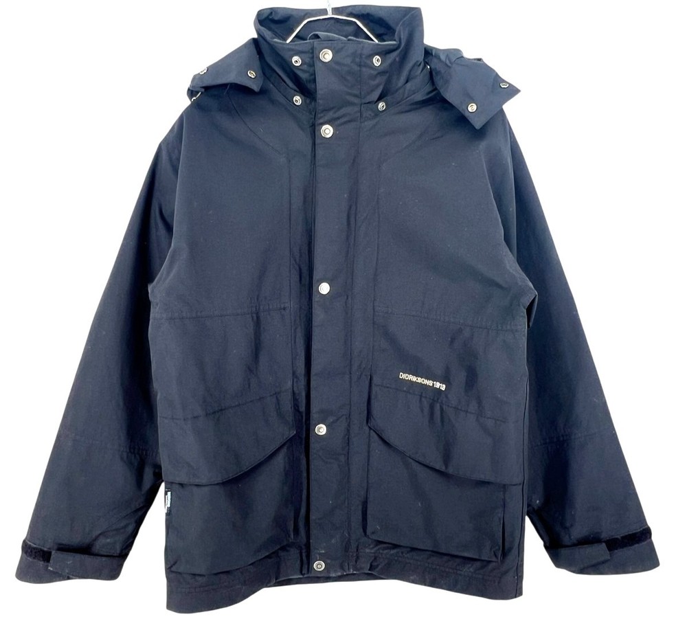 DIDRIKSONS Mens Storm System Windbreaker Hooded Parka Jacket Size S