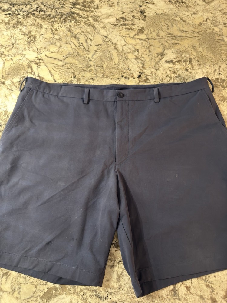 Vineyard Vines On The Go Shorts Mens 48B Navy Blue Golf Activewear Chino
