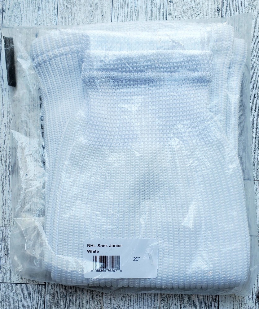 NHL Junior Size White Socks 20