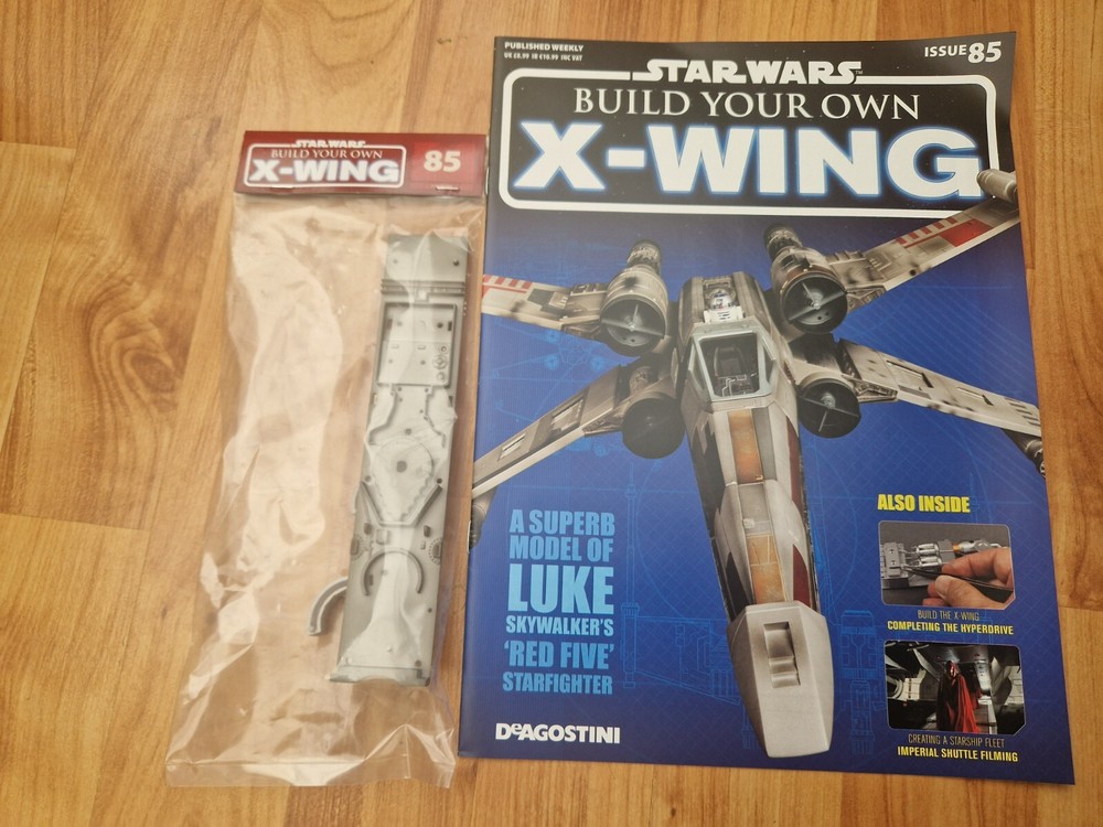 1/18 SCALE DEAGOSTINI BUILD YOUR OWN STAR WARS X-WING FIGHTER ISSUE 85 INC PARTS