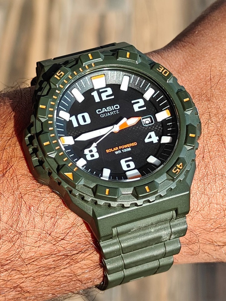 Casio MRW-S300H Solar Powered WR100 Men's Arabic Numeral Watch 5330 Module