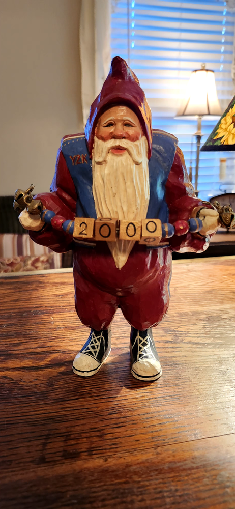 House of Hatten Millennium Santa Y2K 2000 Folk Art Kelley Stadelman 9