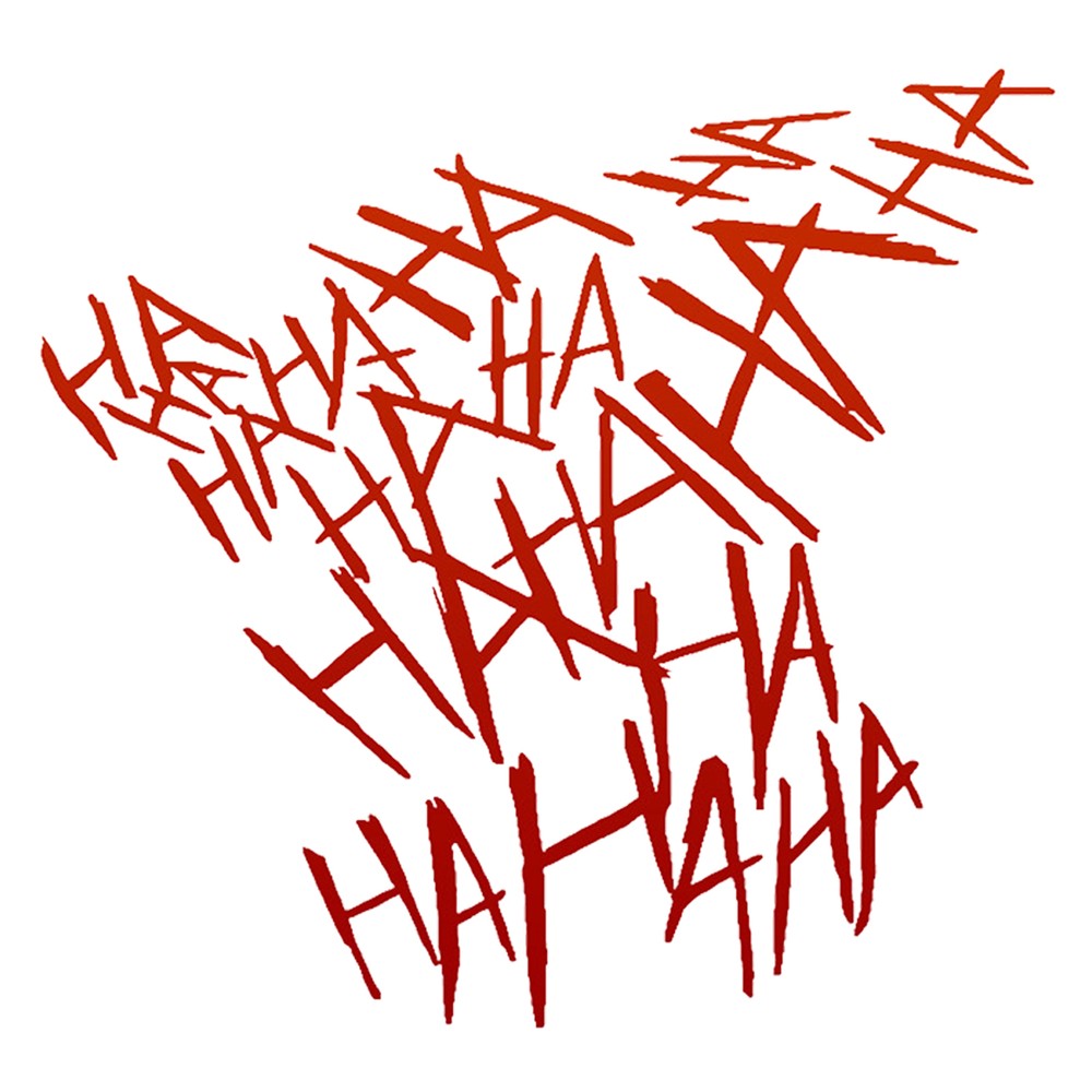 Suicide Squad HaHaHa Ha Ha Ha Joker Decal Car Truck Window Helmet Sticker