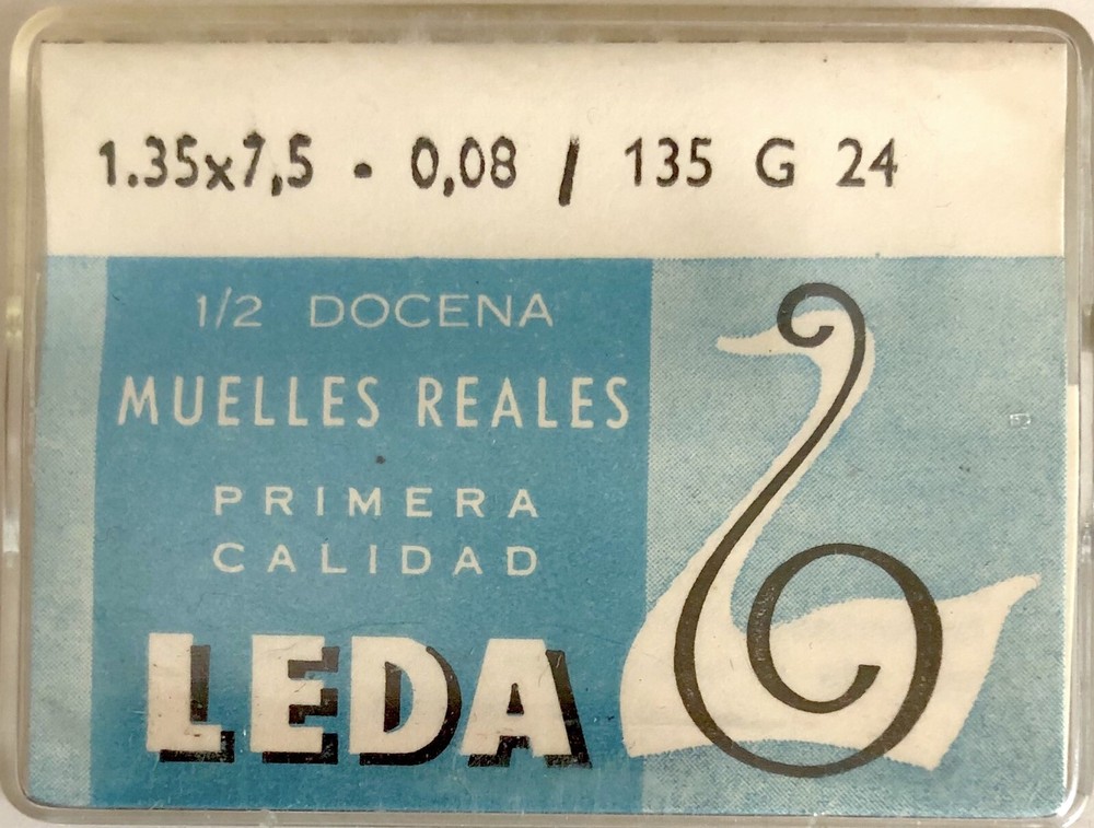 1X Mainspring 4650 1.35x0.08mm Ø7.5 Spring 135G 24