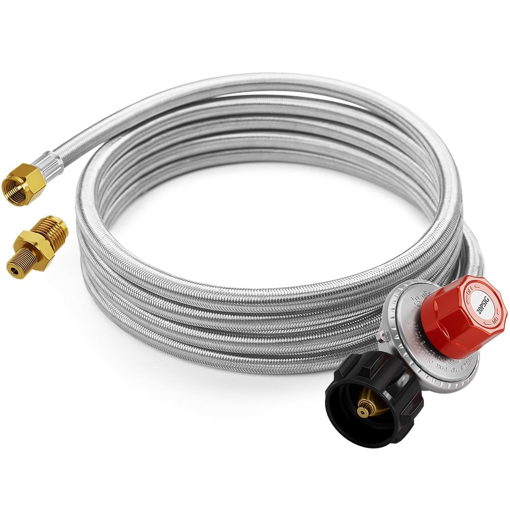 15ft High Pressure Propane Regulator Hose Replacement for Burner Fire Pit Fryer