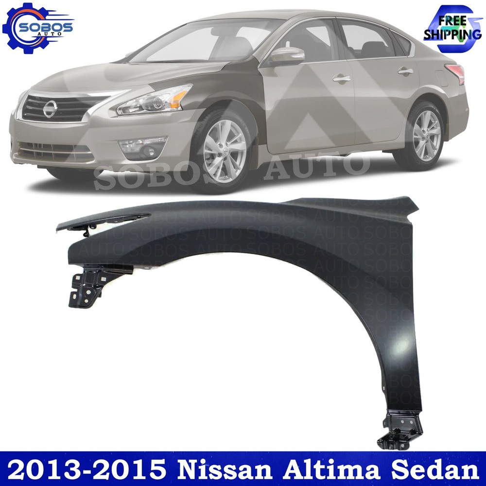 2013-2015 Nissan Altima Sedan Left Front Fender Primed Steel Replacement