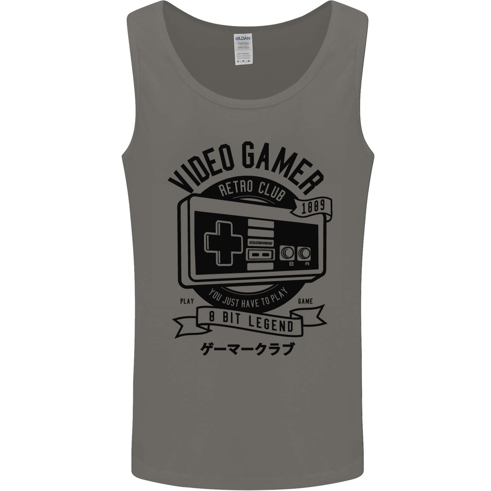 Video Gamer Retro Club Gaming Mens Vest Tank Top