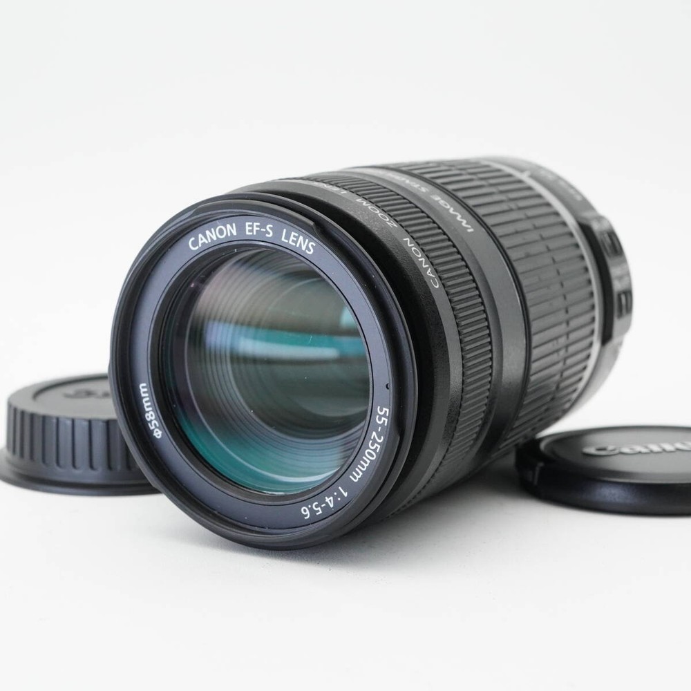 Canon EF-S 55-250mm F4-5.6 IS Telephoto Zoom Lens Pre-Owned