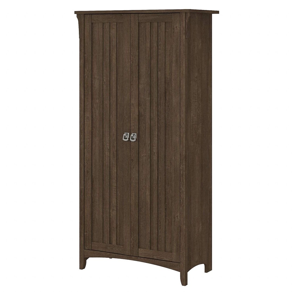 Bush Salinas Ash Brown Kitchen Pantry Cabinet with Doors