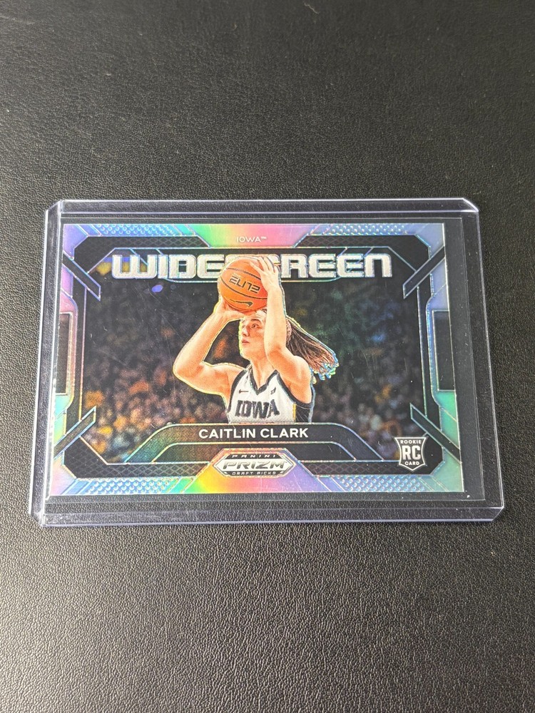 2024 Prizm Draft Caitlin Clark Widescreen Silver Holo Refractor Rookie Card
