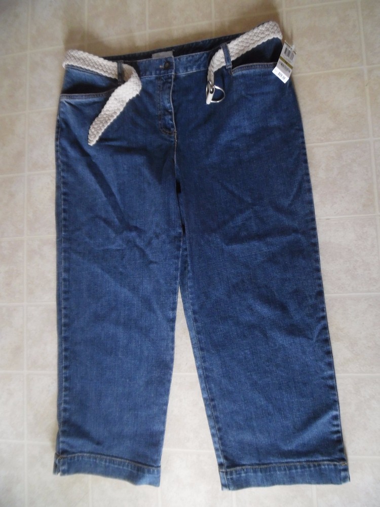 Women's Charter Club Jeans Cropped Alison Fit Size 14 (36x25) Nice!