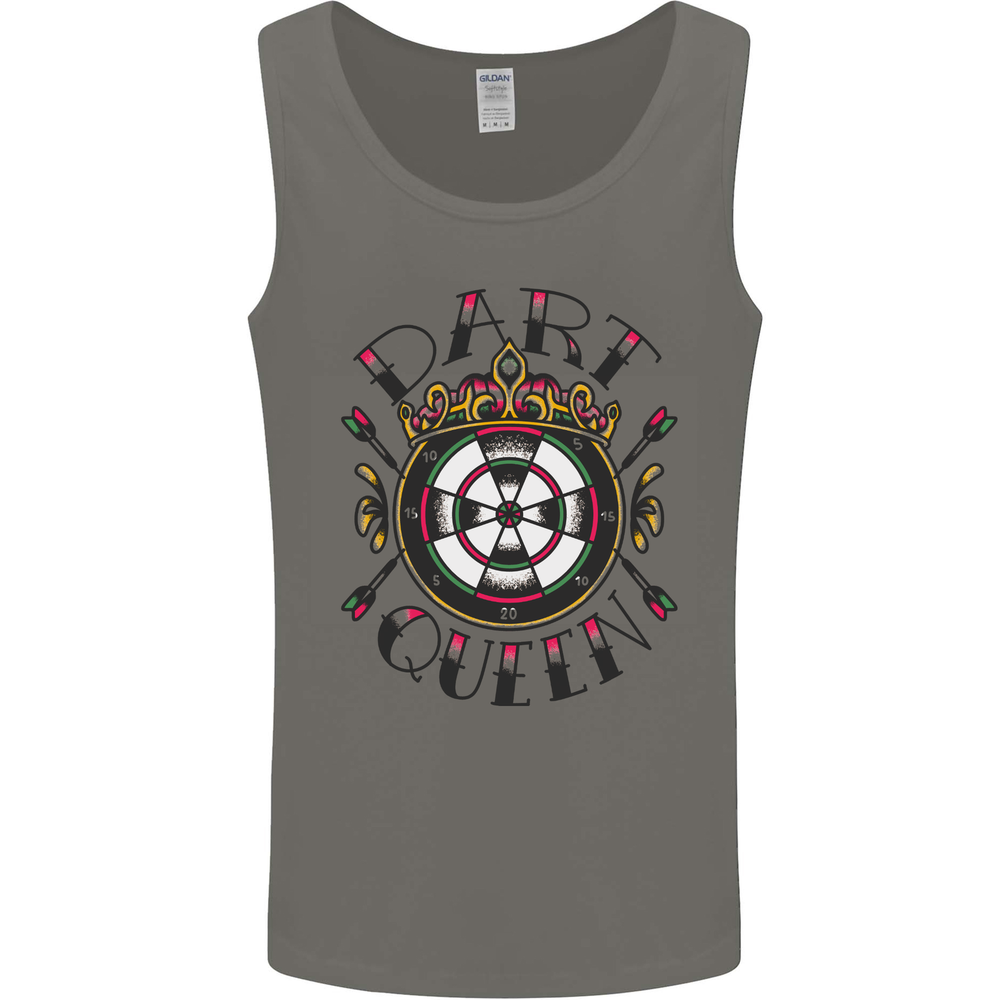 Dart Queen Tattoo Style Mens Vest Tank Top