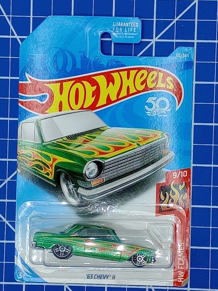 Hot Wheels - '63 Chevy II, HW Flames Series 9/10