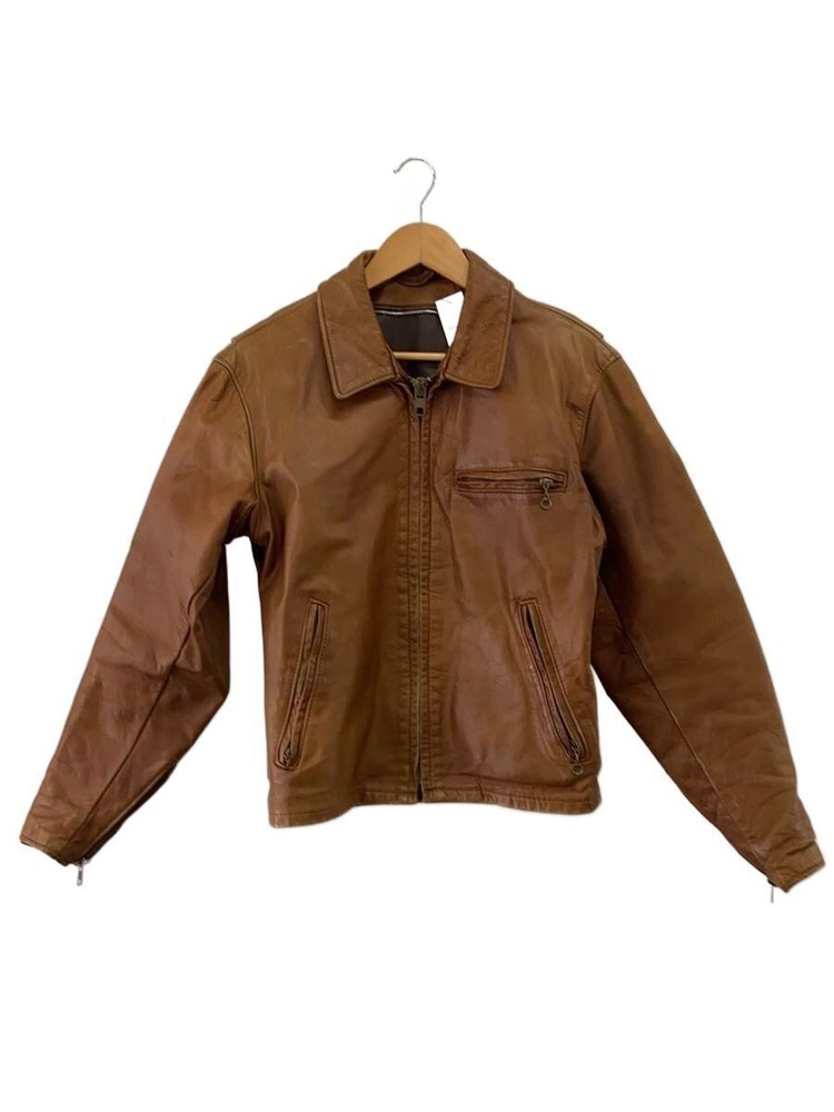 Schott Leather Jacket Blouson/-/Leather/Cml/Plain/642Vs// 7734