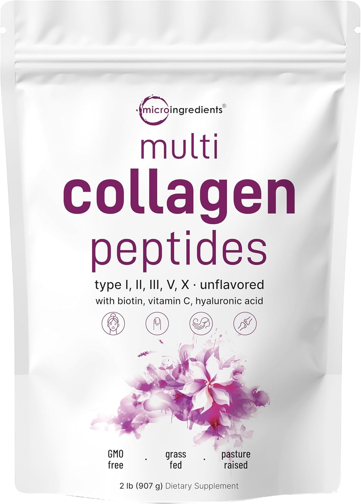 Multi Collagen Protein Powder, 2Lbs – Hydrolyzed Collagen Peptides | Type I,II,I