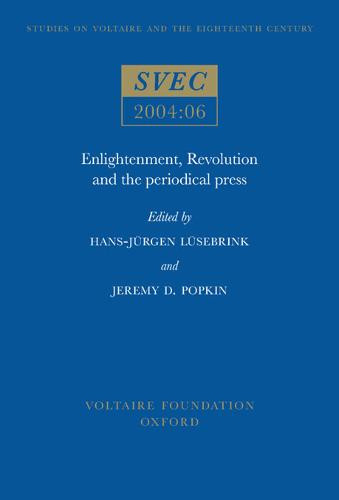 Enlightenment, Revolution and the Periodical Press Lüsebrink Popkin Paperback