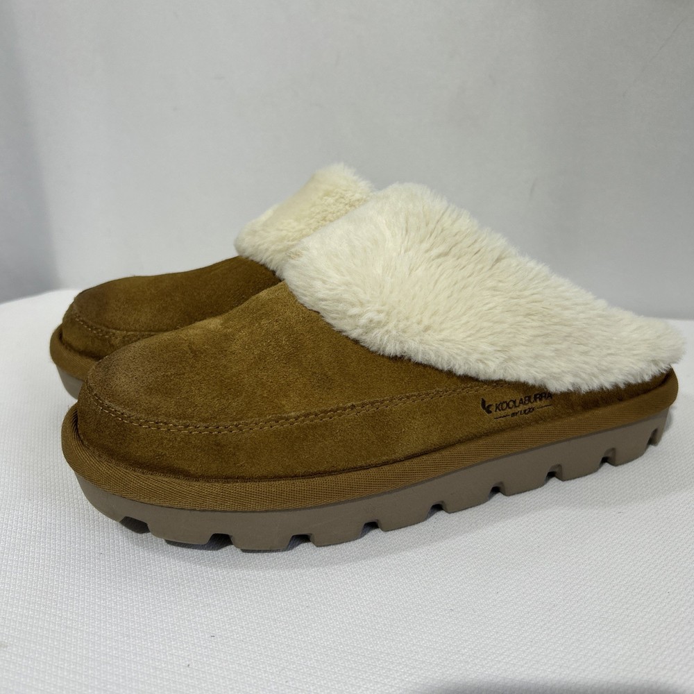Koolaburra by Ugg Tizzey Tan and Cream Women's Slippers women's size 8