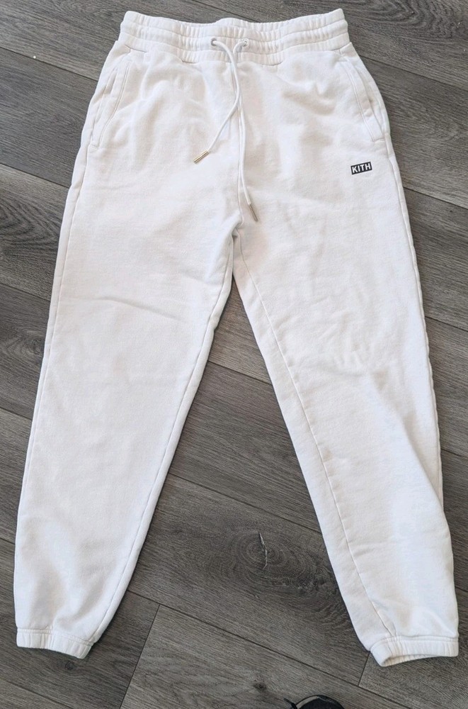 Kith Jogger Sweatpants Men’s S White Pockets Athleisure Sports Preppy Outdoor