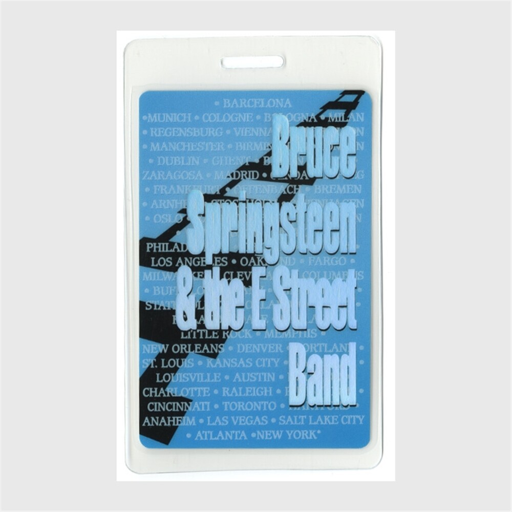 Bruce Springsteen 1999 Concert Tour Foil Laminated Backstage Pass