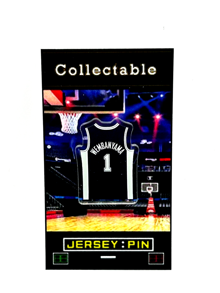 San Antonio Spurs Wembanyama Jersey Lapel Pin – WEMBY Collectible with Free Shipping