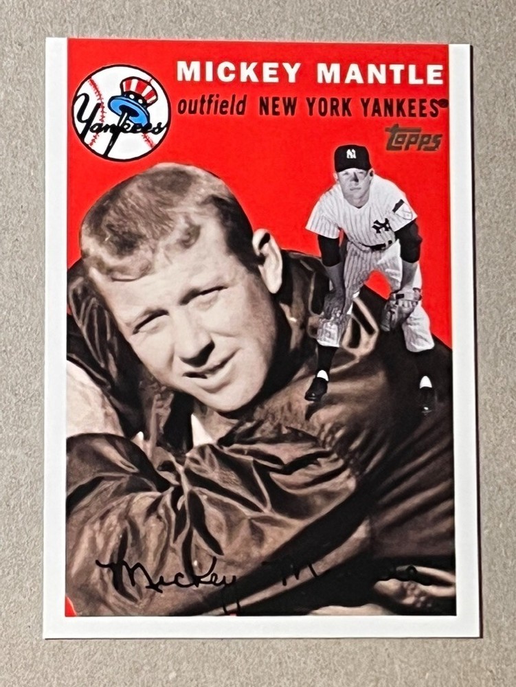 2007 Topps New York Yankees Mickey Mantle Story Baseball Card MMS43