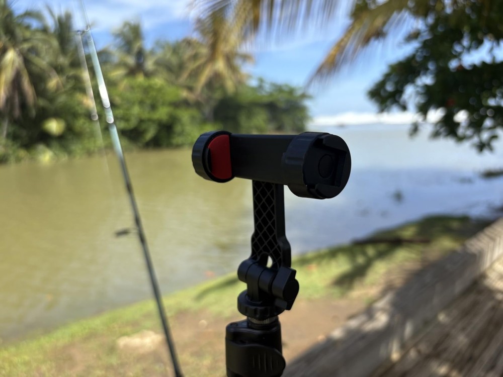 SYNCWIRE Tripod Phone Mount Universal Smartphone Mount Adapter with 2 Black