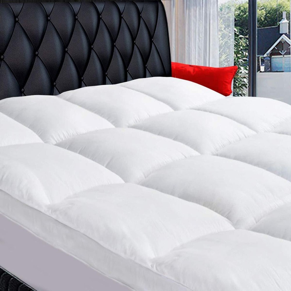 Queen Mattress Topper, Extra Thick Pillowtop, Cooling Plush Mattress Pad Cove...