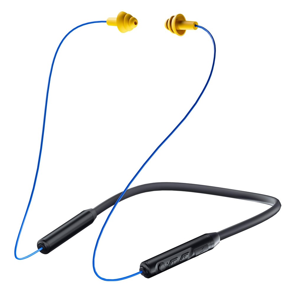 MIPEACE Bluetooth Neckband Earbuds with 29dB Noise Cancelling Earplugs