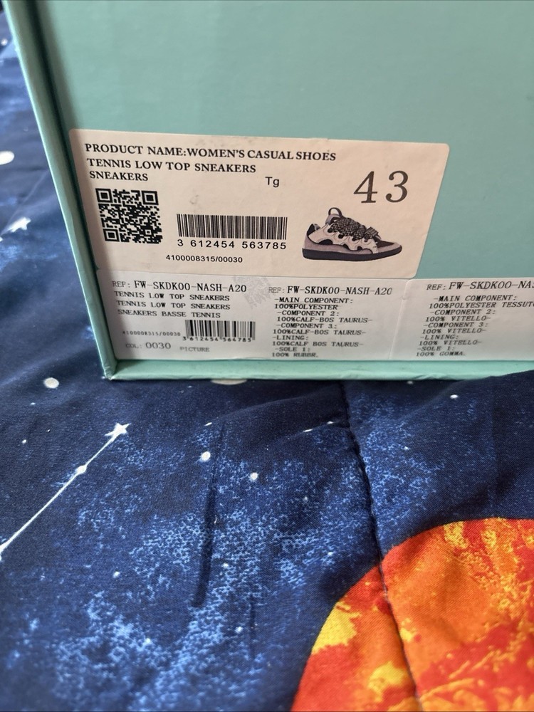 Lanvin Curb Sneakers Size 10 Men’s