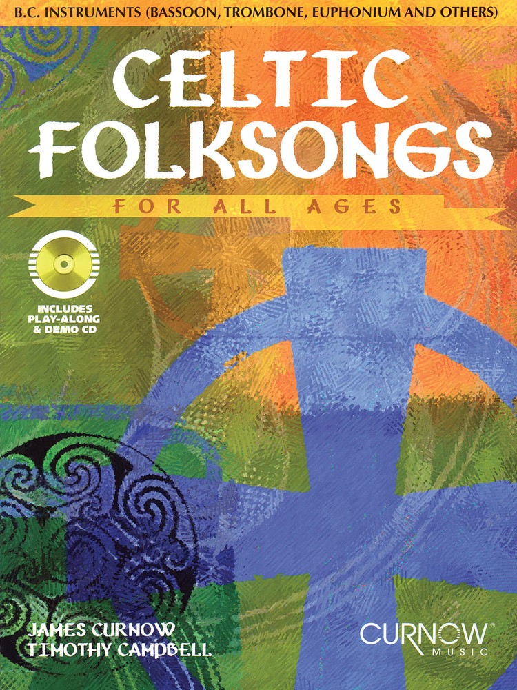 Celtic Folksongs BC Instruments Bassoon Sheet Music Curnow Play-Along Book CD