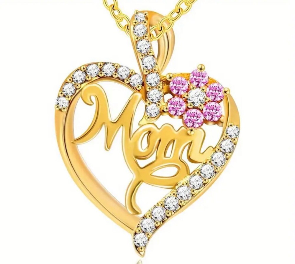 Mothers day Necklace 14 K gold plated For Women with gift box-image