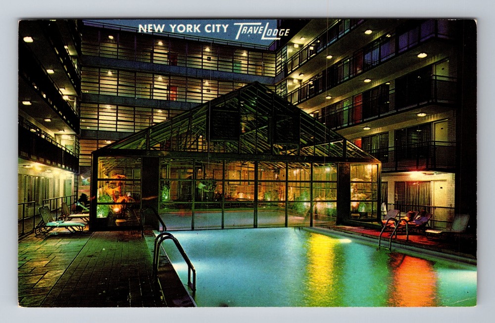 New York City NY, Travel Lodge, Souvenir, Vintage Postcard