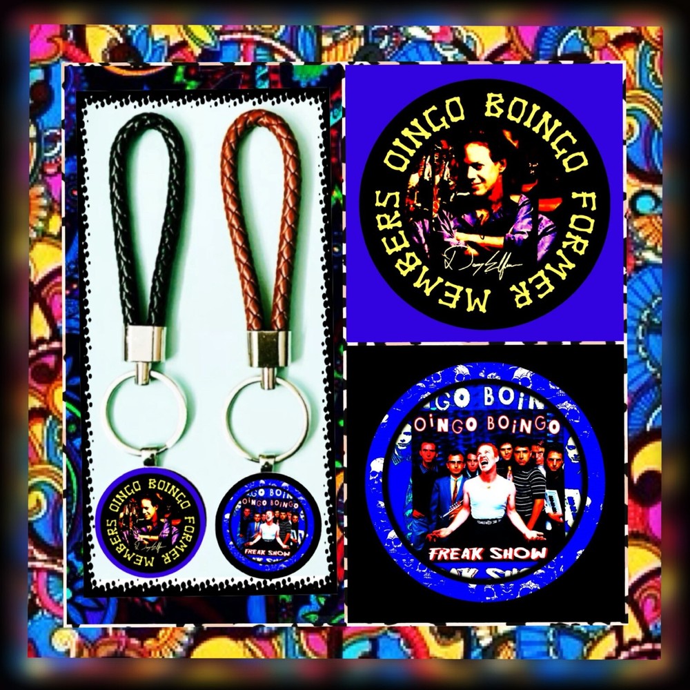 OINGO BOINGO TWO BRAIDED LEATHER KEYCHAINS COLLECTION 🇺🇸 CONCERT GOODS 👍🏻