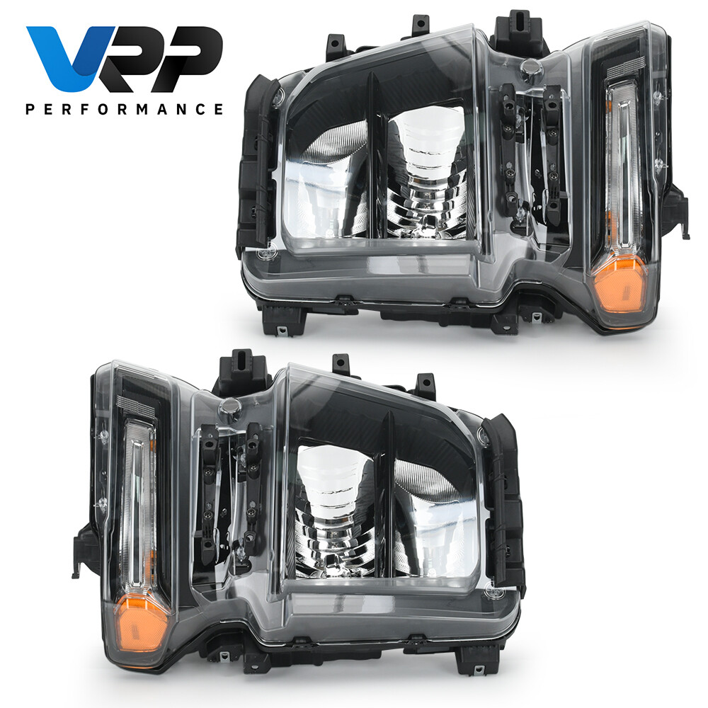 Headlights For Chevy Silverado 2500HD 2021-2023 Left+Right Side Halogen Assembly