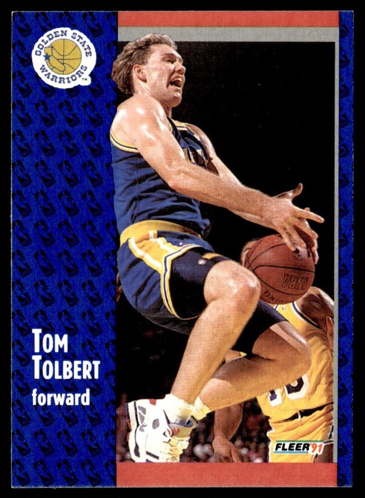 1991-92 Fleer Tom Tolbert Golden State Warriors #72