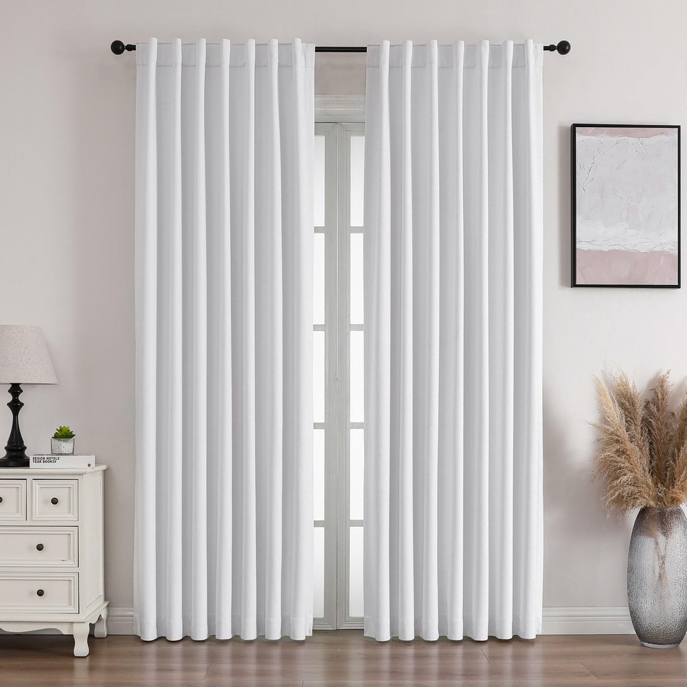 Blackout Curtains 84 Inches Long - 2 Panels Set, Thermal Insulated Drapes for...
