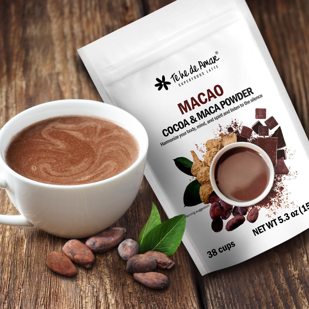 Macao Cocoa & Maca Powder Blend with Cinnamon 5.3 oz (150g) Makes 38 Cups