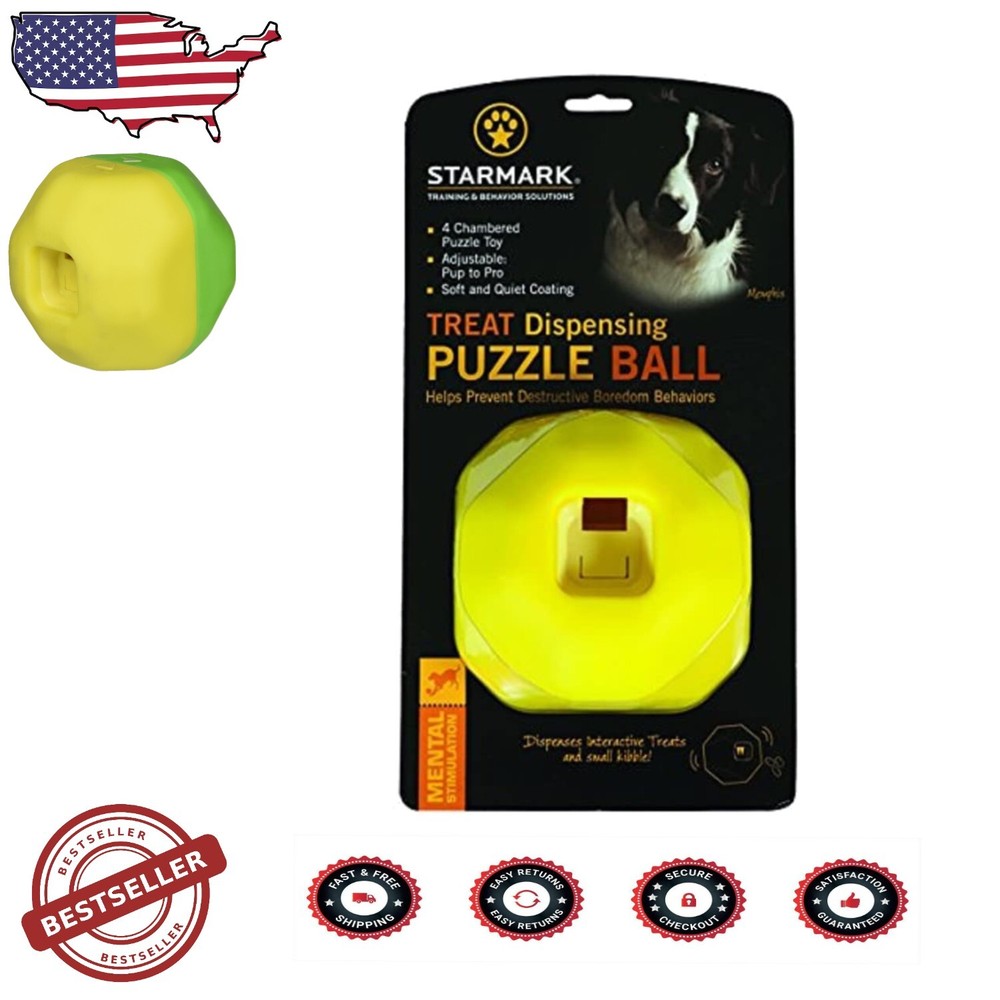Adjustable Treat Dispensing Puzzle Ball Dog Toy for Mental Engagement