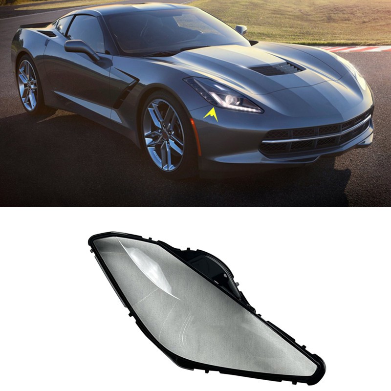 Right Headlight Lens Housing w/ Seal Glue For Chevrolet Corvette C7 2014-2019