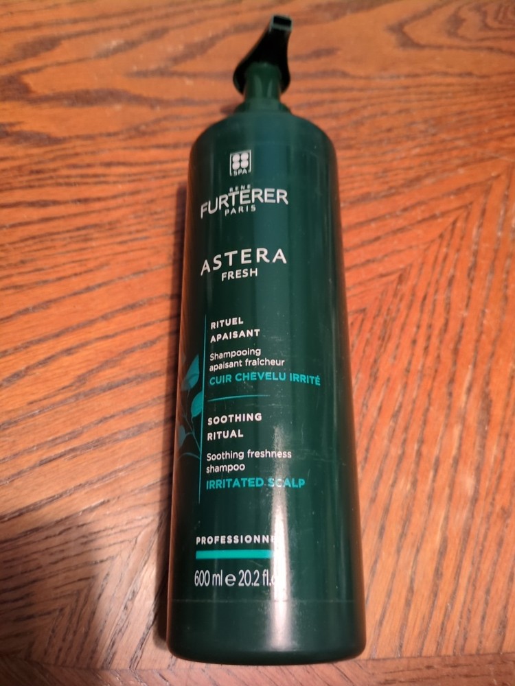New Rene Furterer Astera Fresh Soothing Ritual Shampoo Jumbo Size  20.2 fl oz