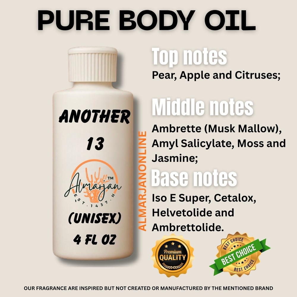 4 oz  Compare Another 13 Cologne Body Oil Fragrance for Unisex