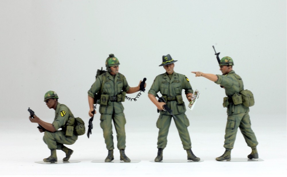 PreSale Set 04 1:35 Pro-Painted Figures US 1st Cavalry Vietnam war-image