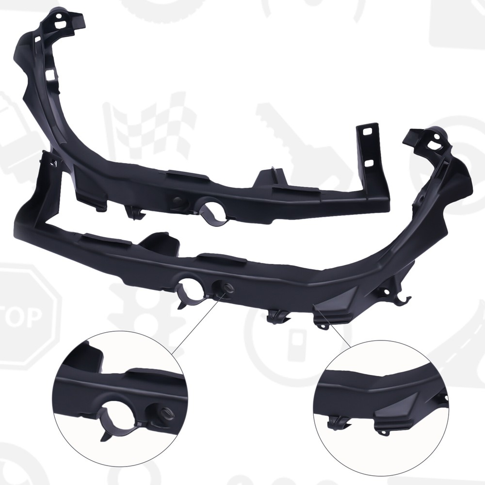 Pair Headlight Support Mounting Bracket For 2009-2012 Bmw 323i 328i Left Right